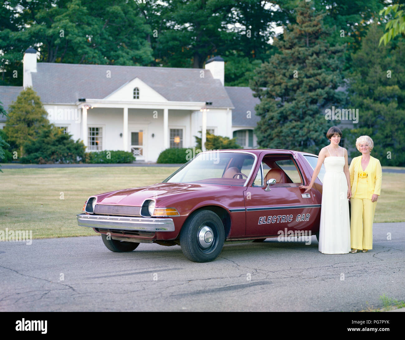 1977 Electric EVA Pacer Automobile Stock Photo