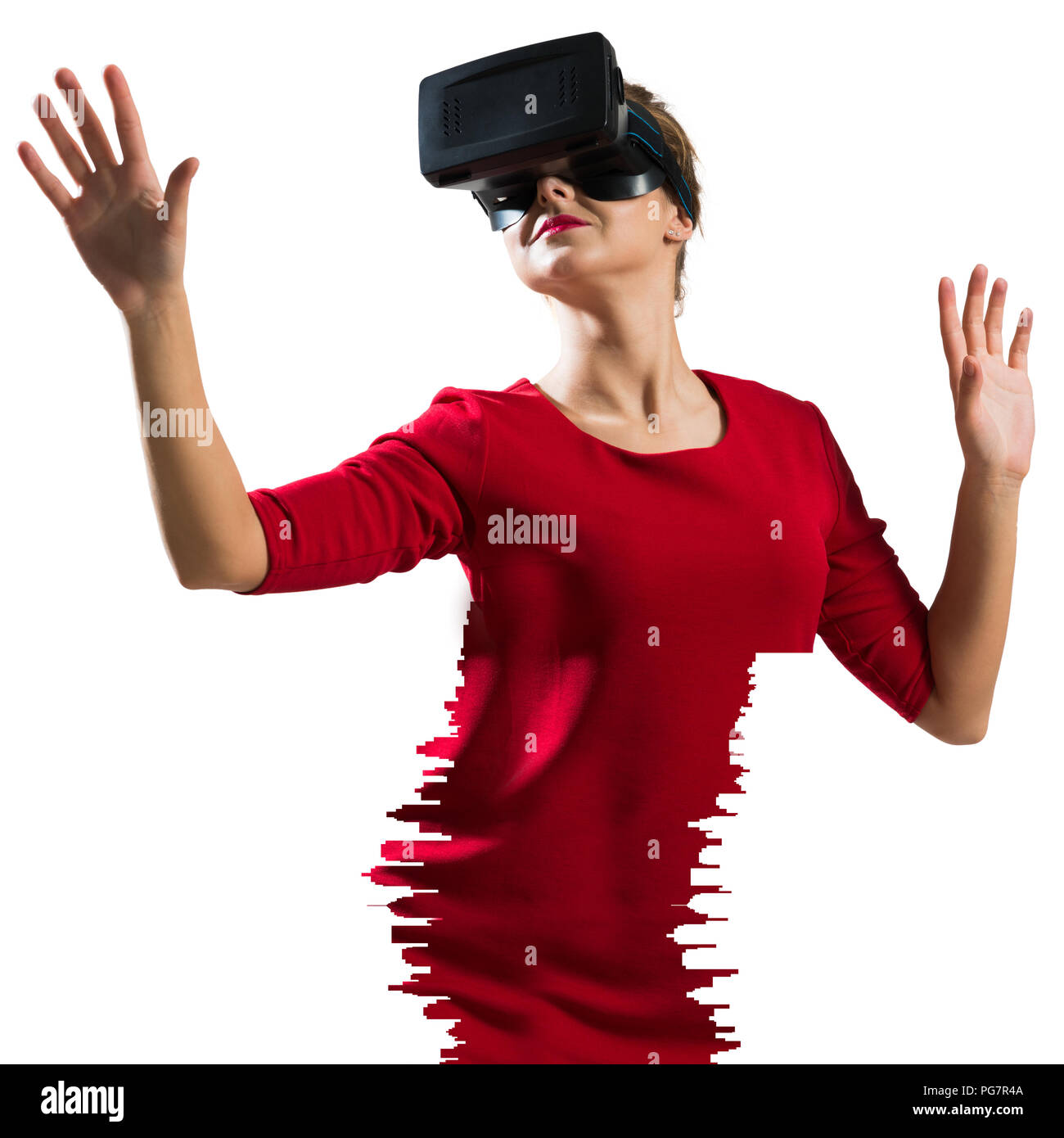Virtual reality experience Stock Photo Alamy