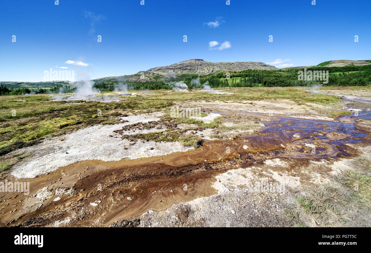 Geyser in Iceland Stock Photo - Alamy