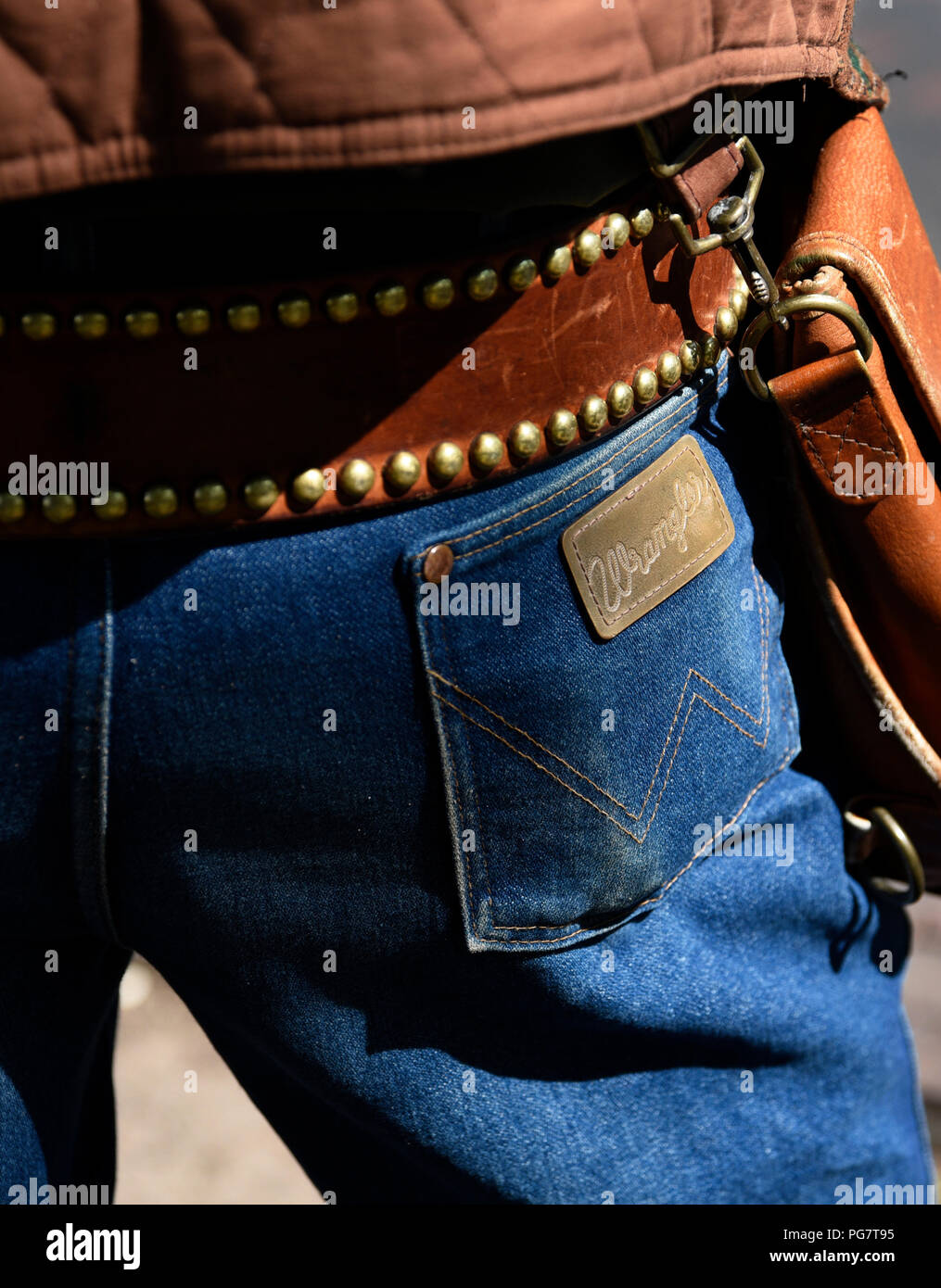 leather hip purse belt