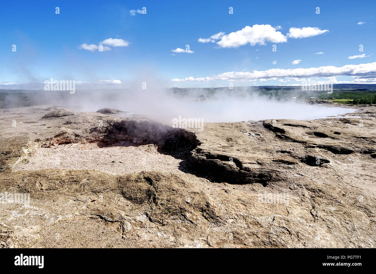 Geyser in Iceland Stock Photo - Alamy