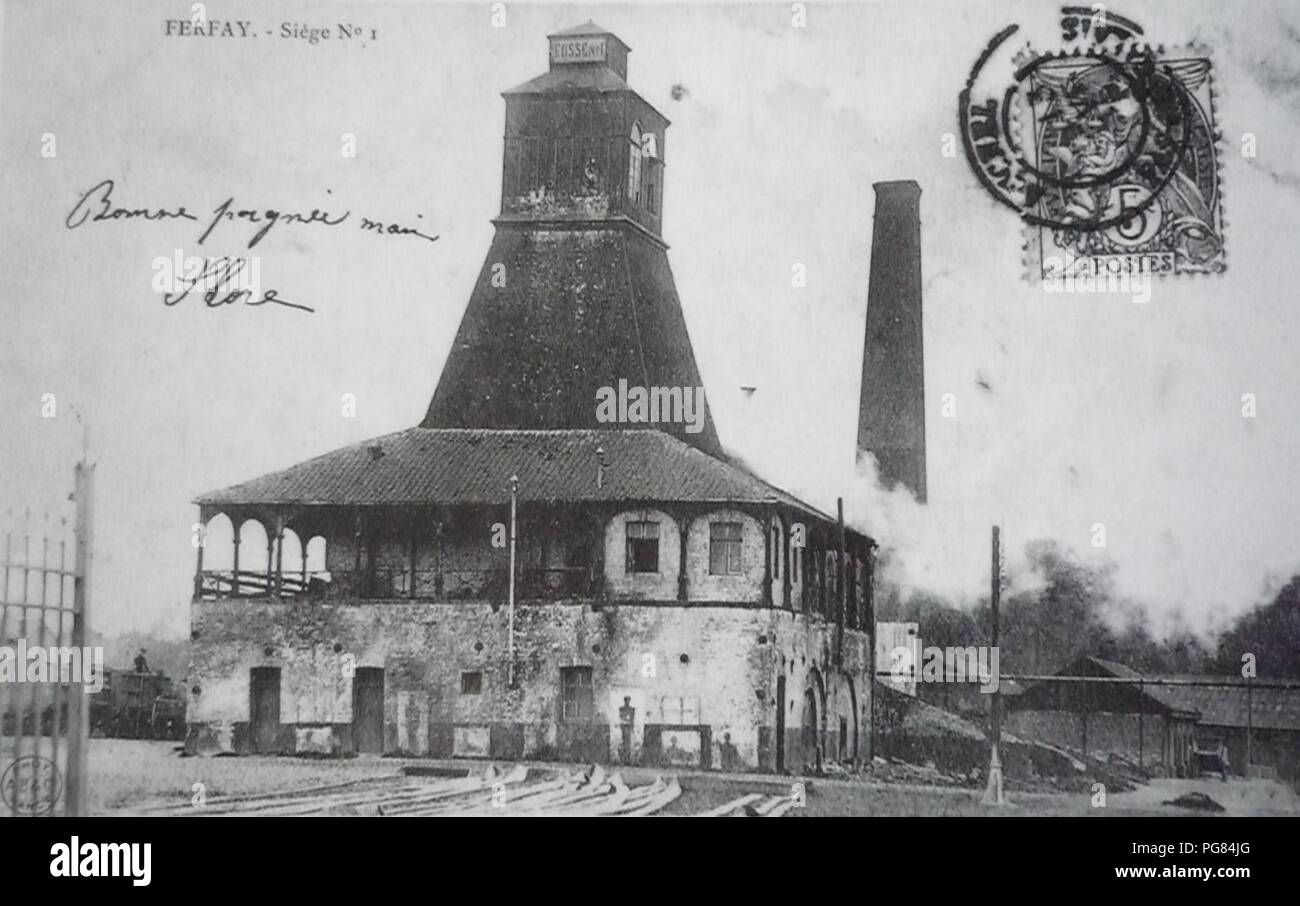 Auchel Fosse n° 1 des mines de Ferfay (A Stock Photo Alamy