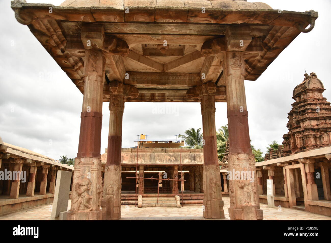 Bhoga Nandeeshwara Temple, Nandi Hills, Karnataka, India Stock Photo