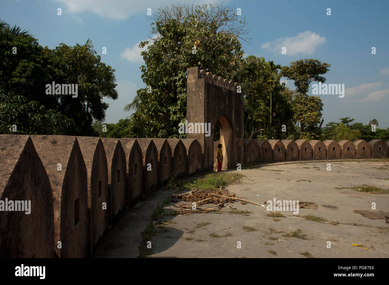 The Idrakpur Fort. It was established in 1660 at the regime of General Mir Jumla to protect the alongside locality of Dhaka and Narayanganj from Mug d Stock Photo