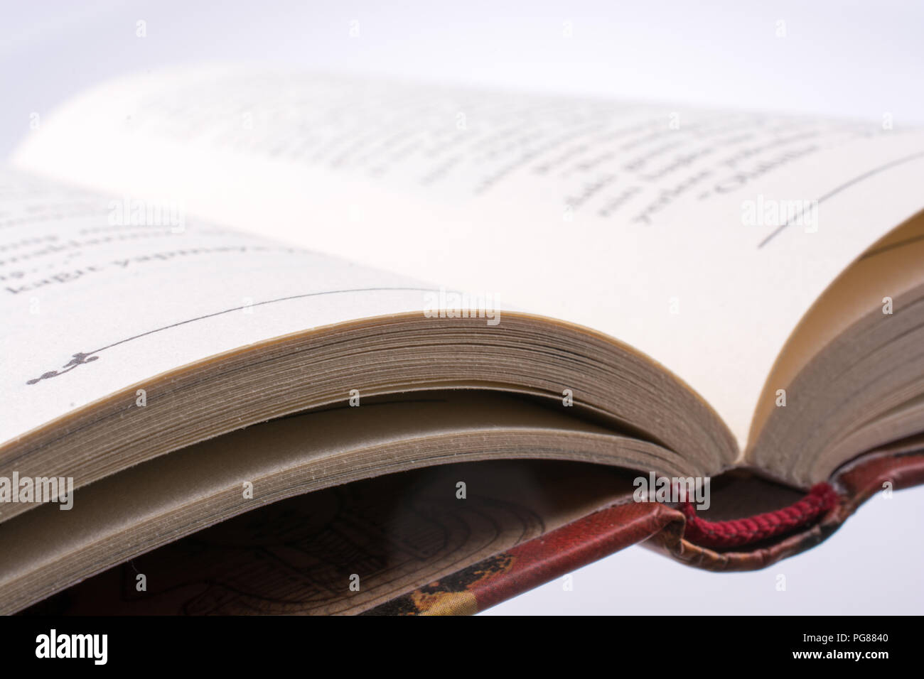 Old Book on a white background Stock Photo Alamy