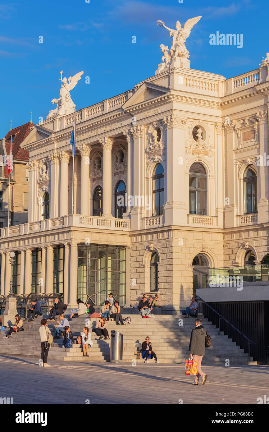 Zurich, Switzerland September 27, 2017 Zurich Opera House building