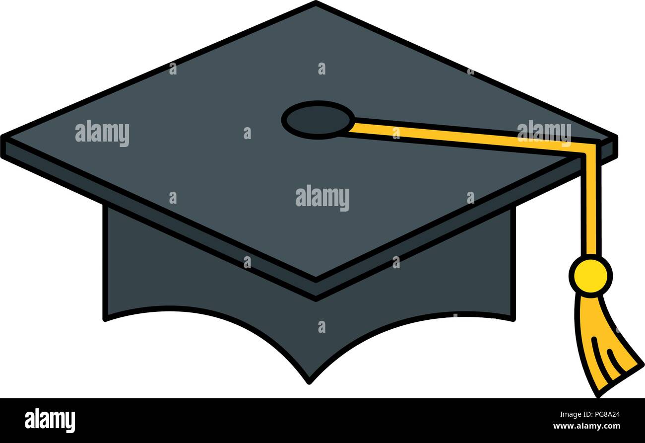 hat graduation isolated icon vector illustration design Stock Vector ...