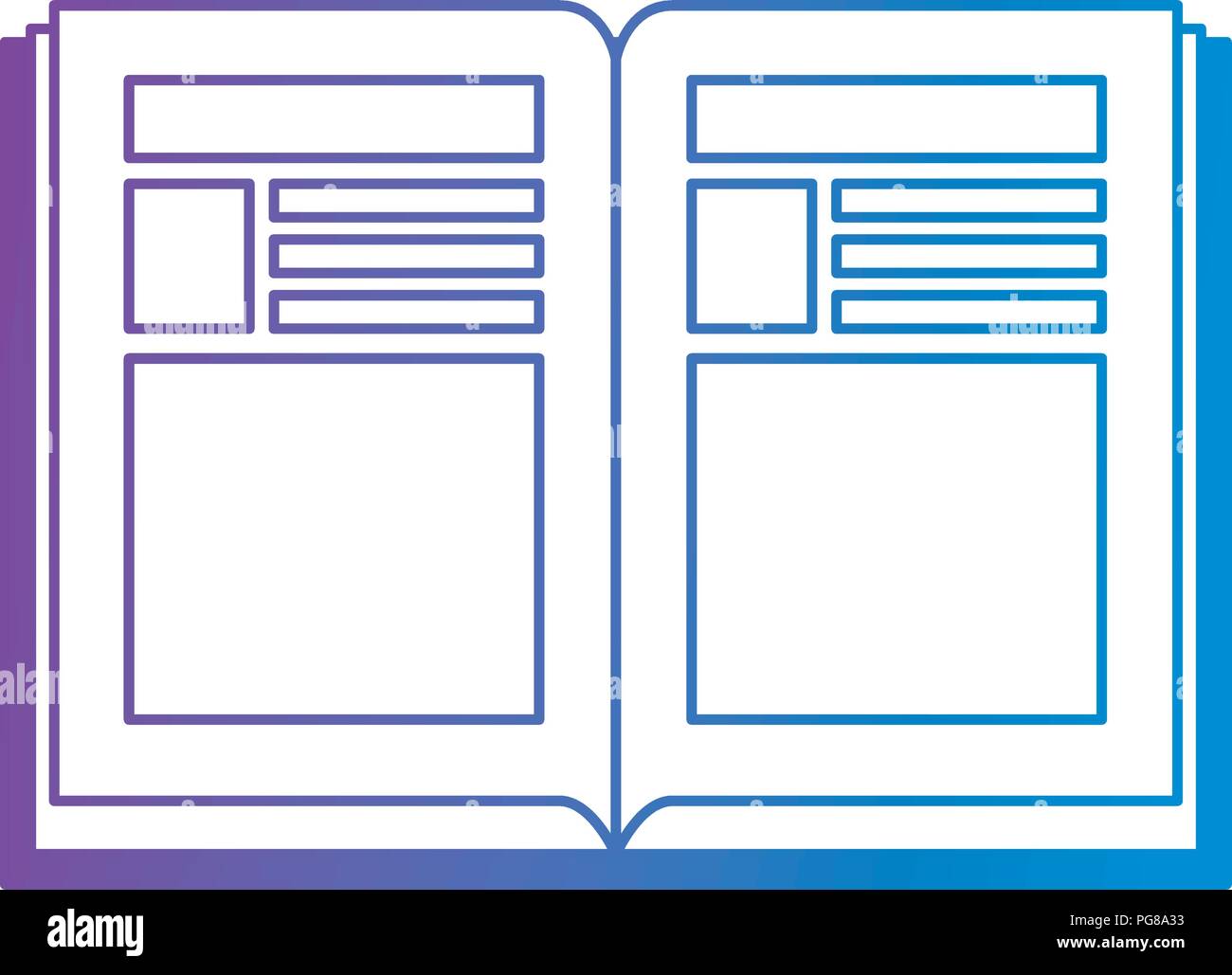 text book isolated icon Stock Vector Image & Art - Alamy