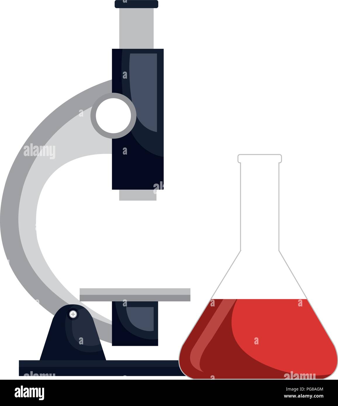 medical tube test with microscope Stock Vector Image & Art Alamy