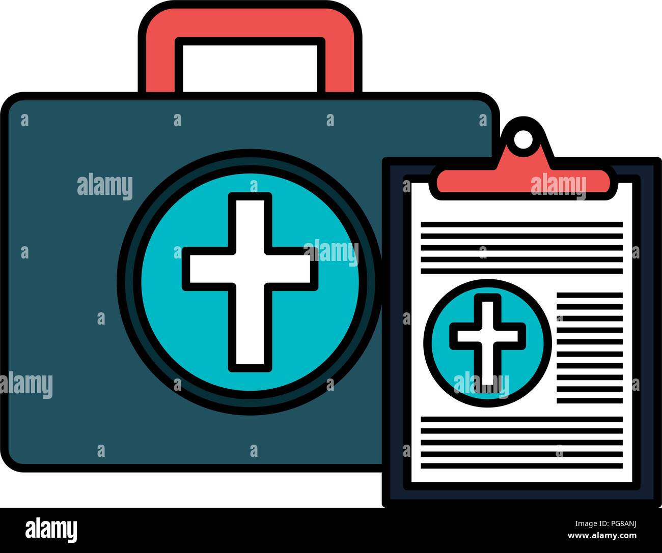 medical kit with order Stock Vector Image & Art - Alamy