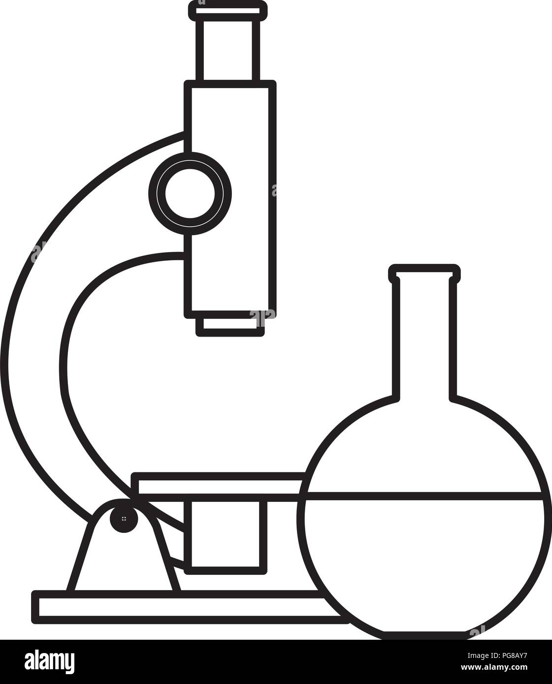 medical tube test with microscope Stock Vector Image & Art Alamy