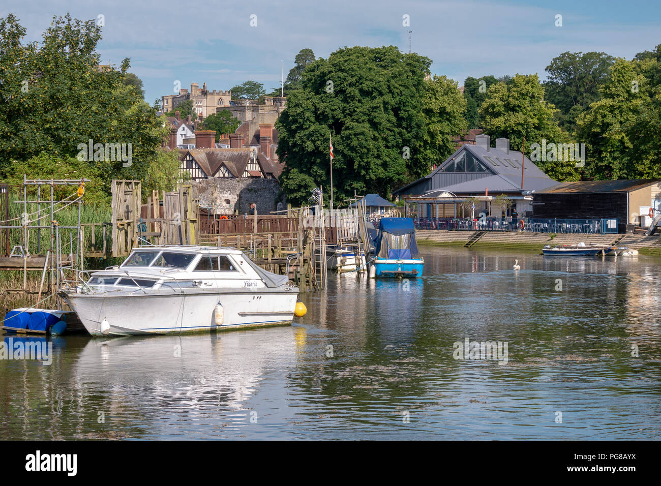 The River Arun, Arundel, West Sussex, UK. Stock Photo