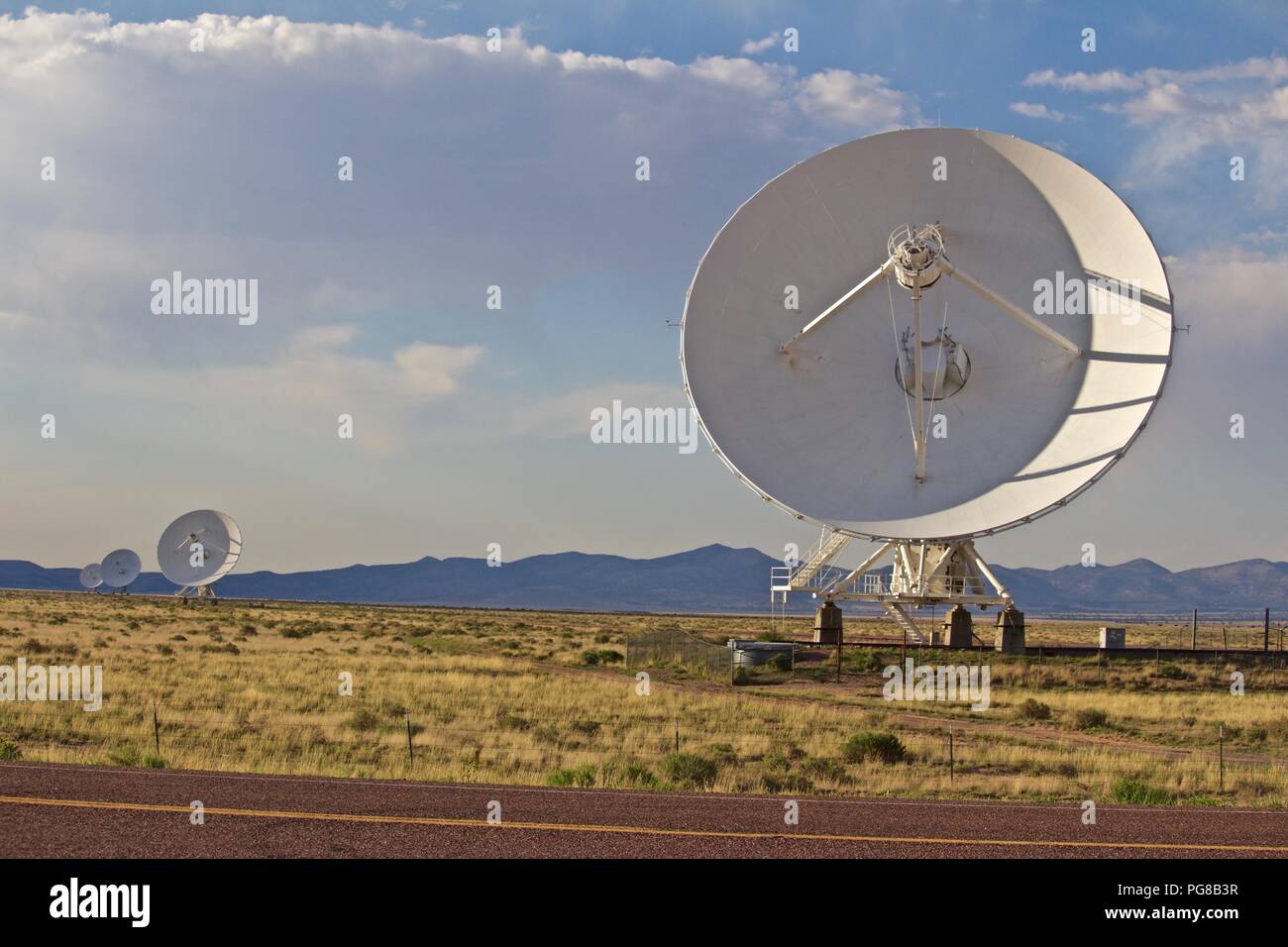 Four of the Very Large Array Dishes, Satellite dish Stock Photo Alamy