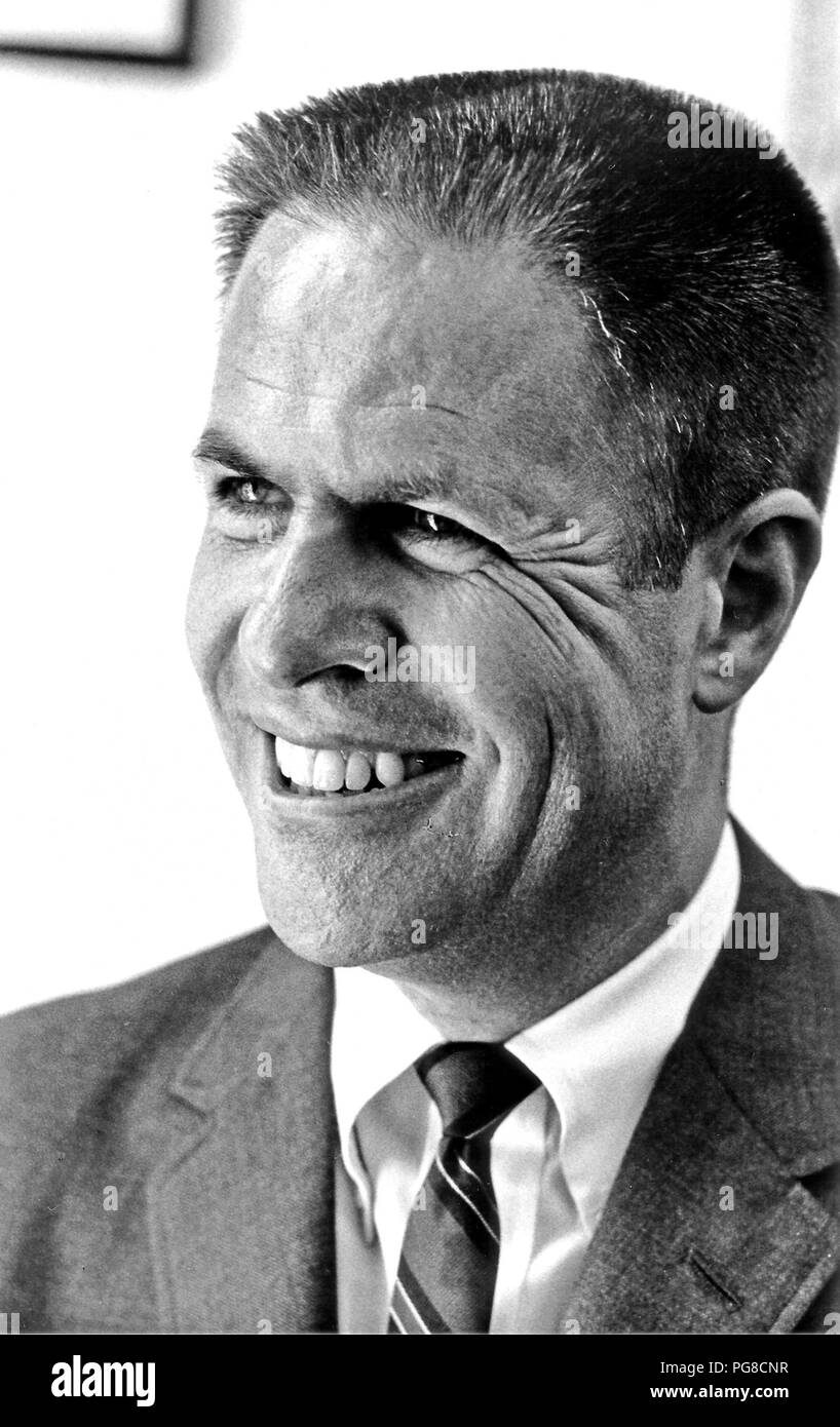 Portrait of H. R. 'Bob' Haldeman taken in Washington, D.C. on May 26, 1969. He served as Chief of Staff for United States President Richard M. Nixon until his forced resignation on April 30, 1973 for his involvement in the Watergate Affair. Haldeman served 18 months in prison for his role in Watergate. He was born Harry Robbins Haldeman on October 27, 1926 in Los Angeles, California. He died of cancer at his home in Santa Barbara, California on November 12, 1993.Credit: Ron Sachs / CNP +++(c) dpa - Report+++ | usage worldwide Stock Photo