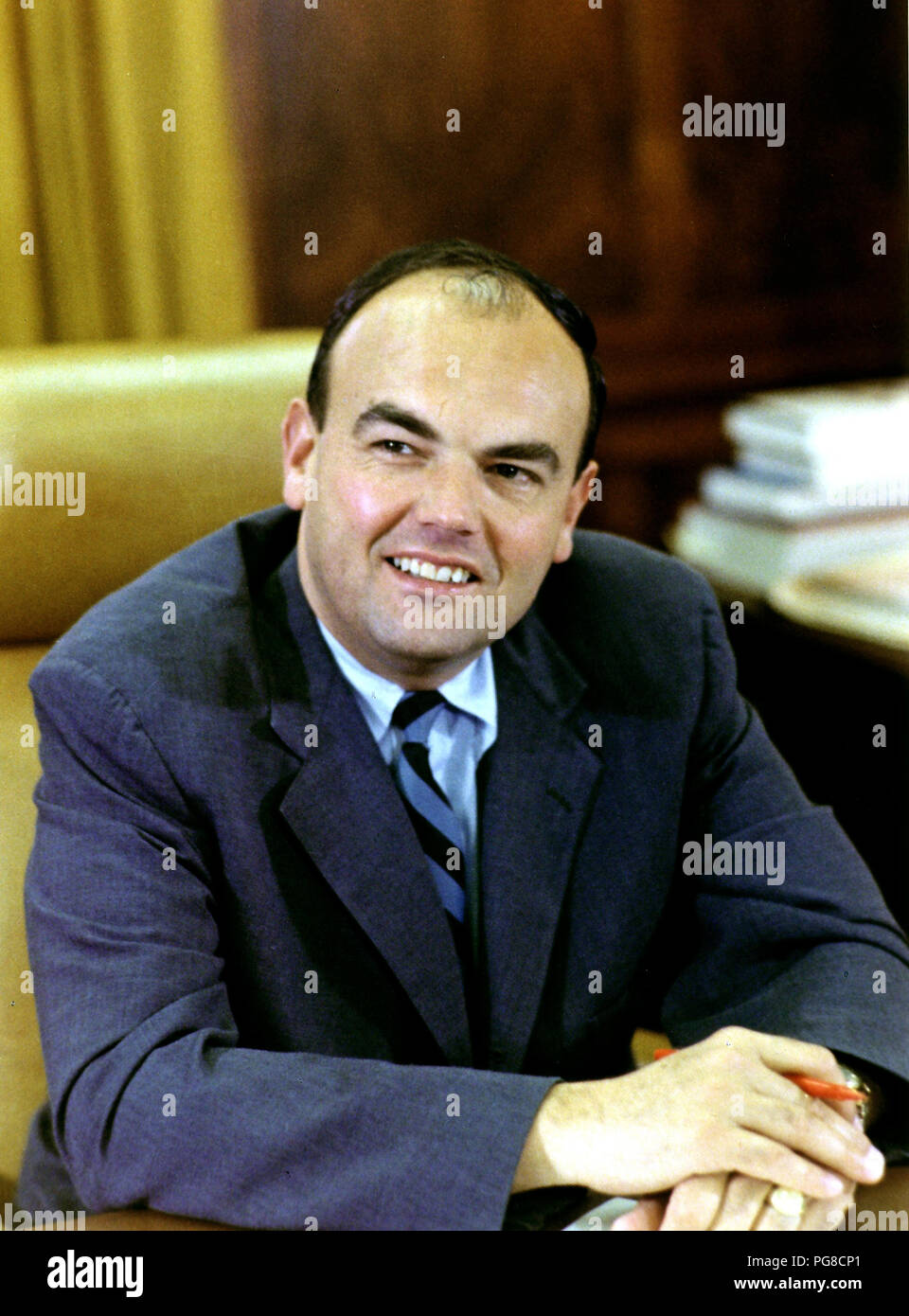 Portrait of John D. Ehrlichman taken in Washington, D.C. on April 22, 1970. He served as Domestic Affairs Advisor to United States President Richard M. Nixon until his forced resignation on April 30, 1973 for his involvement in the Watergate Affair. Ehrlichman served 18 months in prison for his role in Watergate. He was born John Daniel Ehrlichman on March 20, 1925 in Tacoma, Washington. He died of complications from diabetes at his home in Atlanta, Georgia on February 14, 1999.Credit: White House / CNP +++(c) dpa - Report+++ | usage worldwide Stock Photo