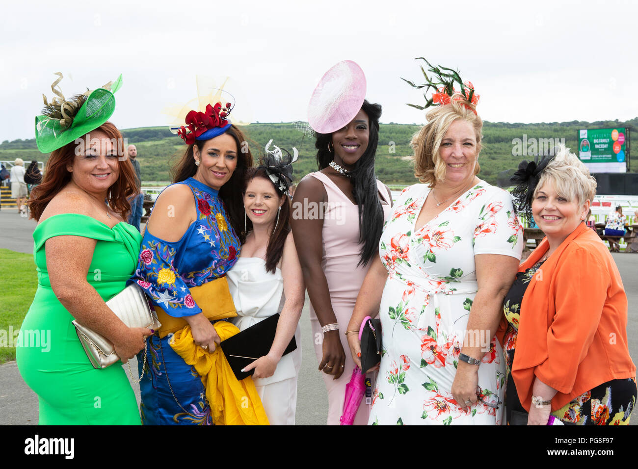 Ffos Las Racecourse, Trimsaran, Wales, UK. Friday 24 August 2018