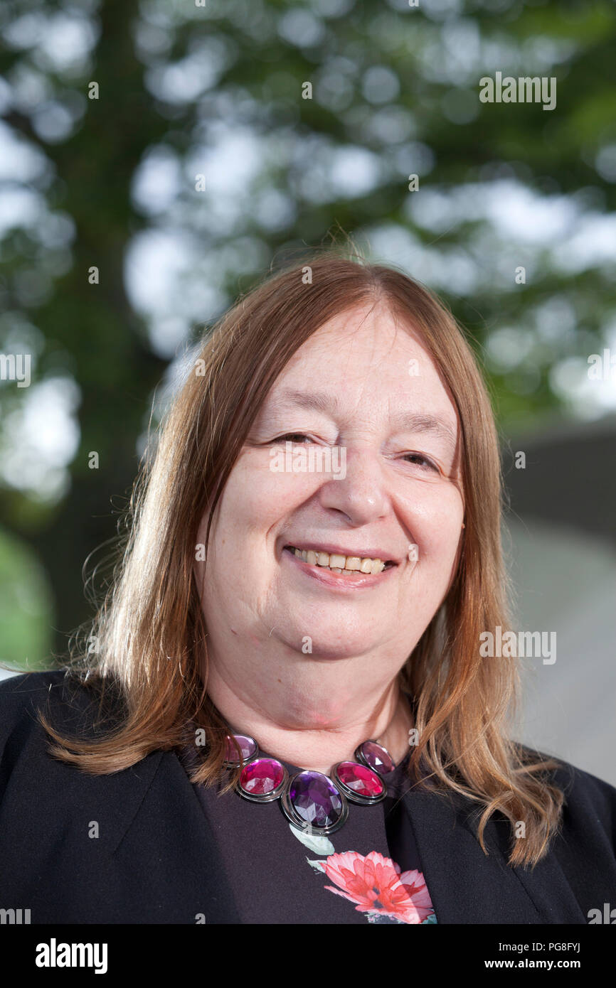 Edinburgh, UK. 24th August, 2018.  Alison Weir is a British writer of history books, and latterly historical novels, mostly in the form of biographies about British royalty. Pictured at the Edinburgh International Book Festival. Edinburgh, Scotland.  Picture by Gary Doak / Alamy Live News Stock Photo
