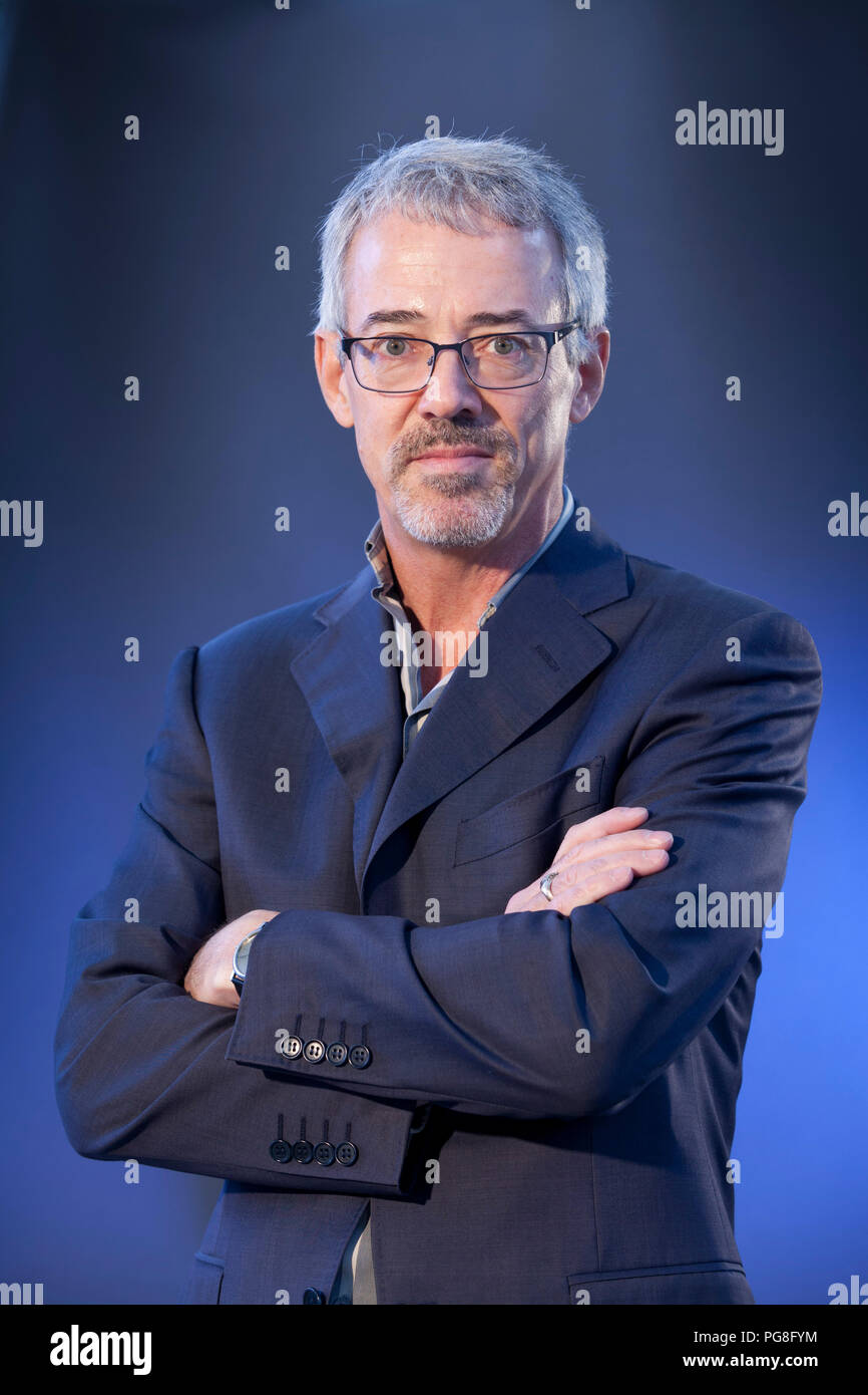 Edinburgh, UK. 24th August, 2018. David L Mearns, a marine geologist, heÕs located some of the worldÕs most elusive shipwrecks and he explains all in The Shipwreck Hunter. Pictured at the Edinburgh International Book Festival. Edinburgh, Scotland.  Picture by Gary Doak / Alamy Live News Stock Photo