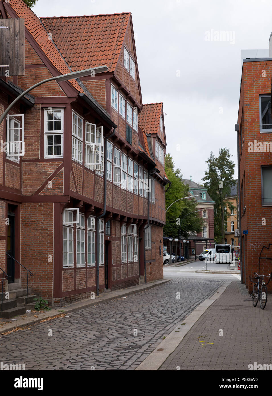 Hamburg, Germany. 20th Aug, 2018. The street Baeckerbreitergang in the