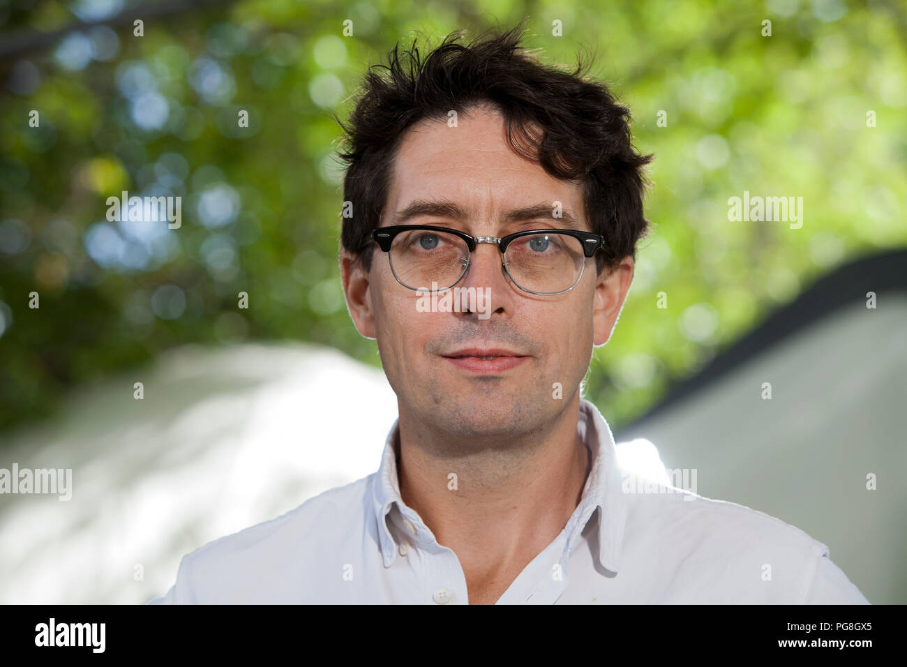 Edinburgh, UK. 24th August, 2018. Sam Leith is an English author, journalist and literary editor of The Spectator. Pictured at the Edinburgh International Book Festival. Edinburgh, Scotland.  Picture by Gary Doak / Alamy Live News Stock Photo
