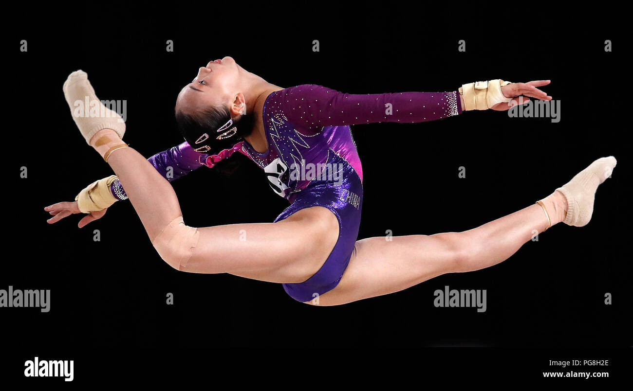 Jakarta. 24th Aug, 2018. Chen Yile of China competes during the ...