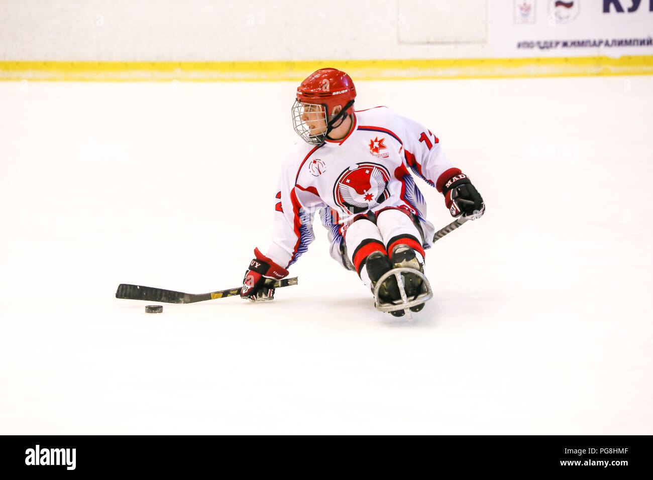 Paralympic ice sledge hockey hi-res stock photography and images - Alamy