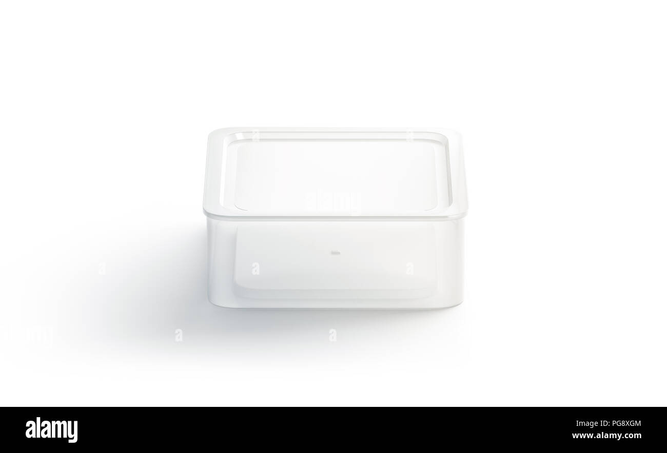 Download Blank White Square Disposable Container Mock Up Isolated 3d Rendering Empty Box Mockup Clear Lunch Box Template Fast Food Take Away Tray Meal Pla Stock Photo Alamy