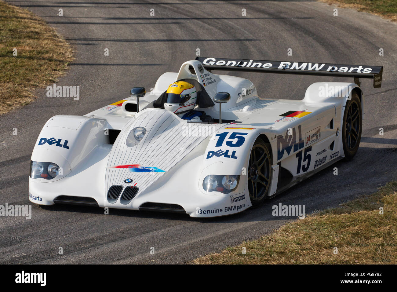 1999 BMW V12 LMR Le Mans winner with driver Pierluigi Martini at the ...