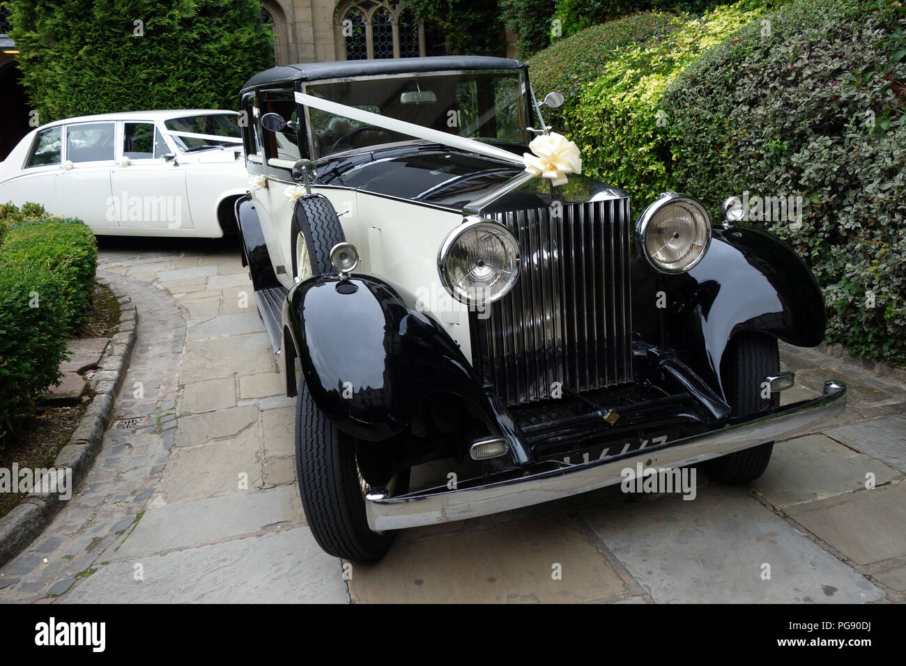 White Rolls Royce 2025 luxury vintage car Stock Photo  Alamy