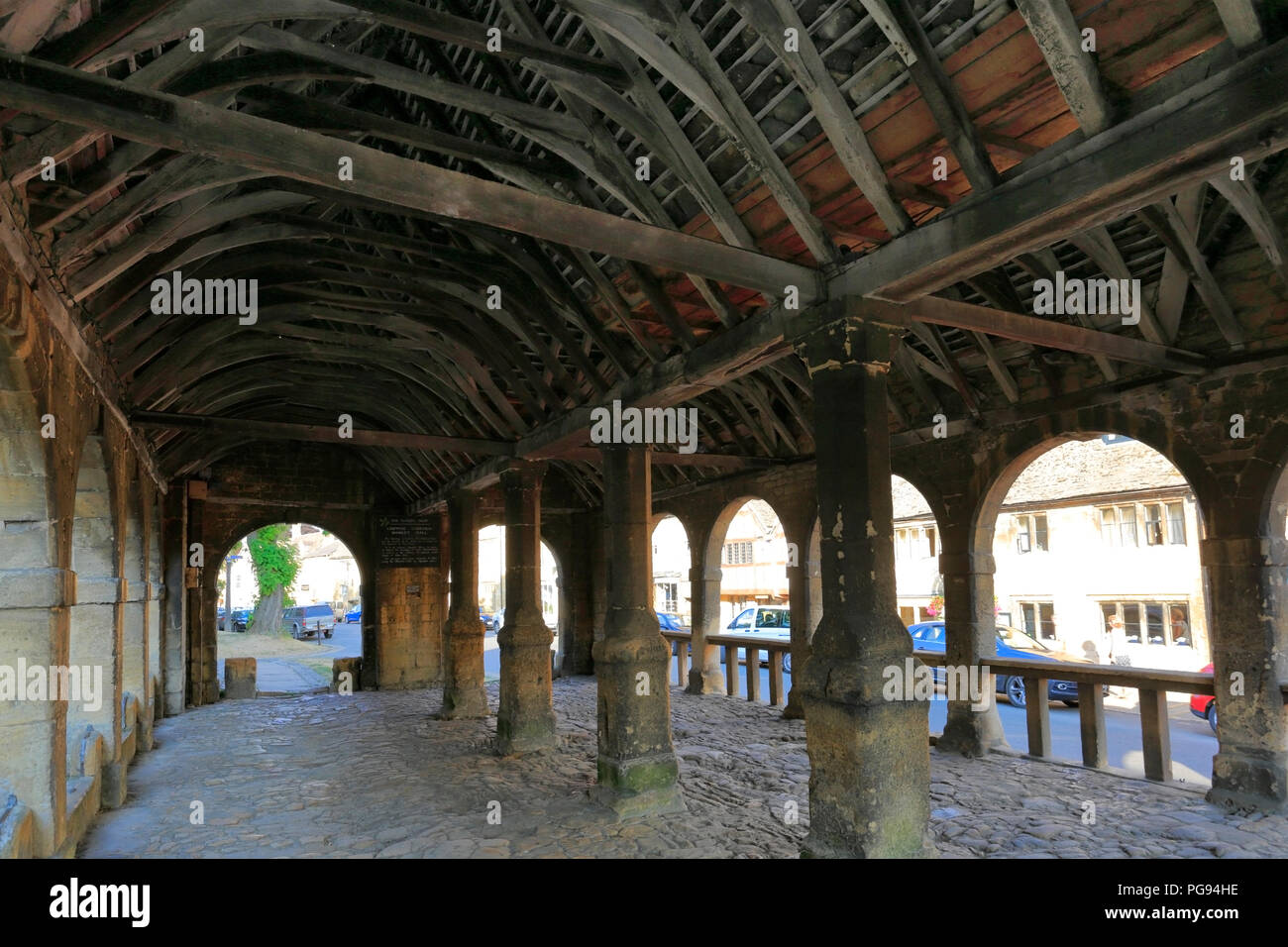 The historic Market Hall, Chipping Campden, Gloucestershire Cotswolds, England, UK Stock Photo