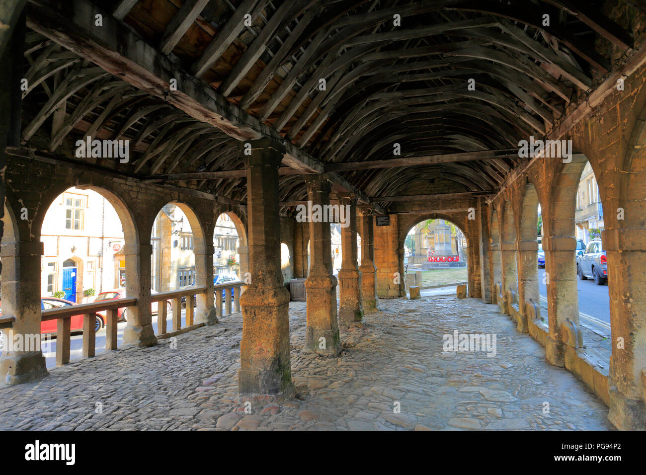 The historic Market Hall, Chipping Campden, Gloucestershire Cotswolds, England, UK Stock Photo