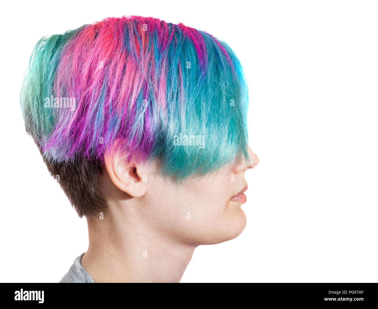 Dyed hair root Cut Out Stock Images & Pictures - Alamy
