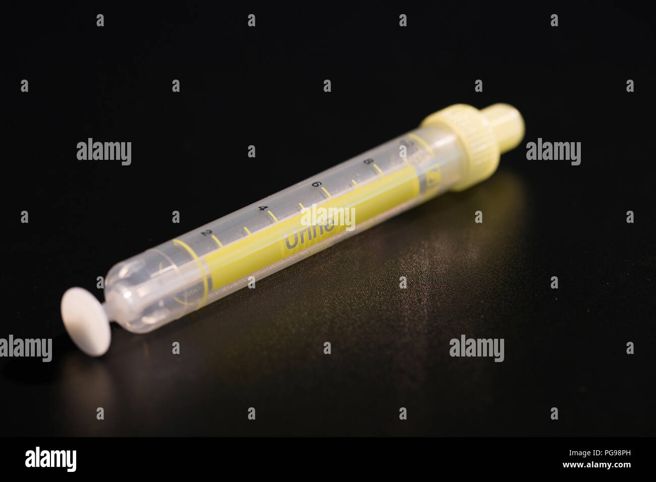 Device for sampling urine. Stock Photo
