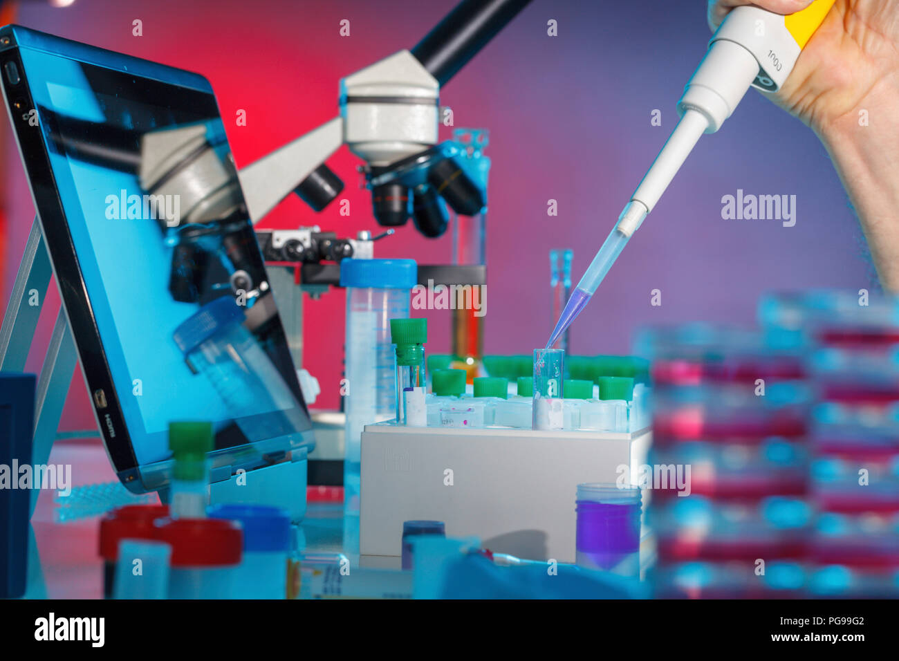 Medical research, conceptual image. Stock Photo