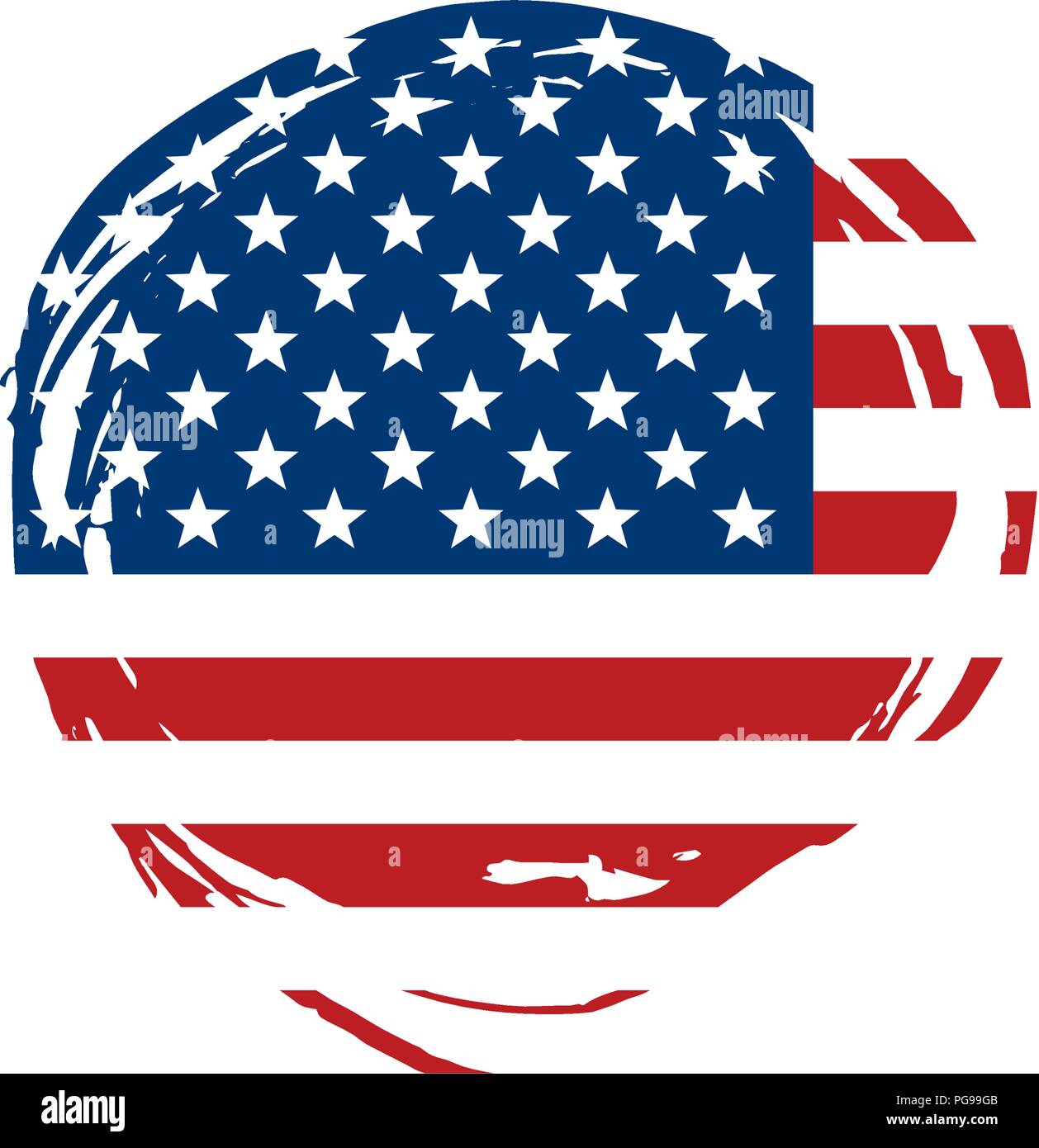 USA Flag isolated Stock Vector Image & Art - Alamy