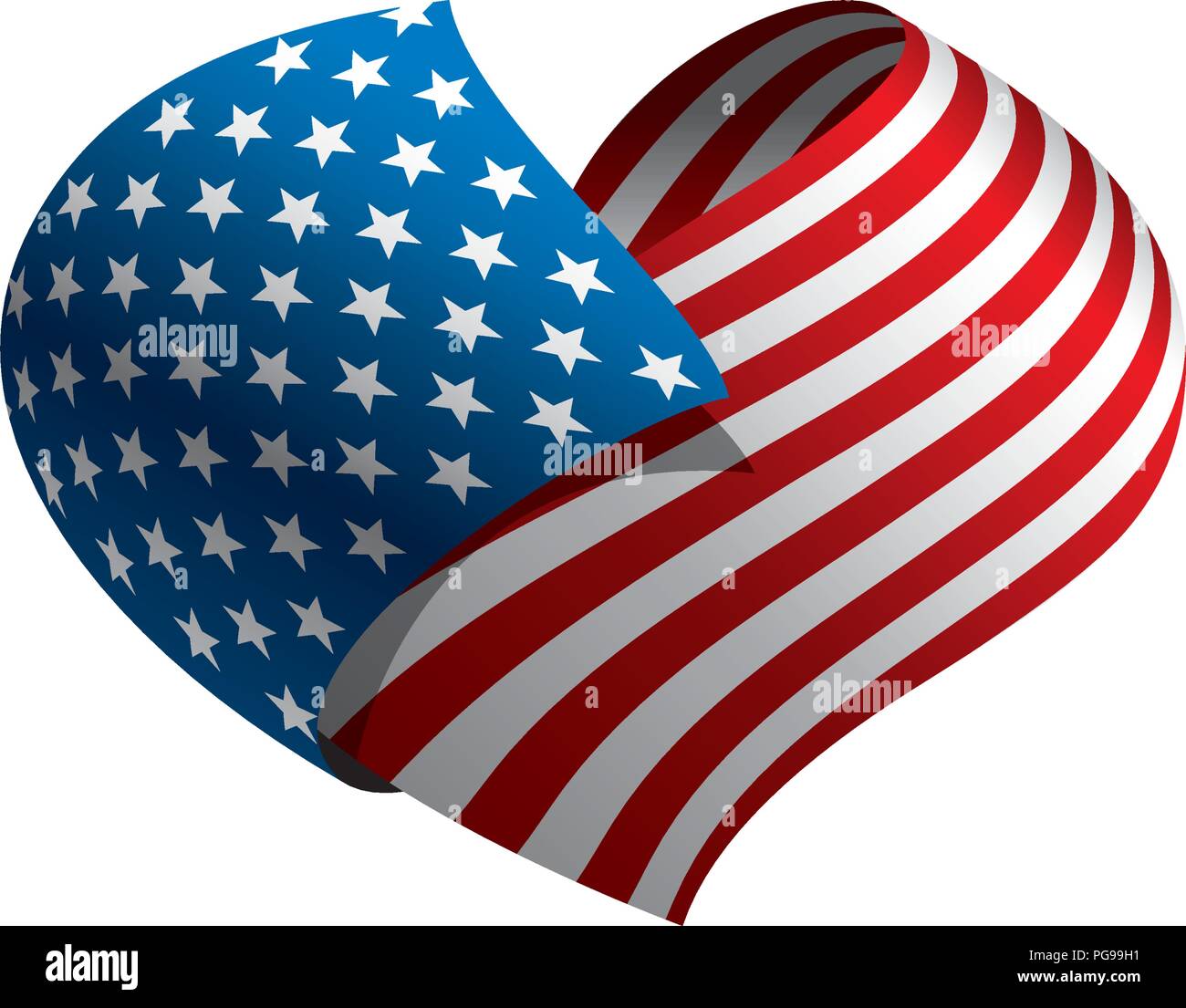 USA Flag isolated Stock Vector Image & Art - Alamy