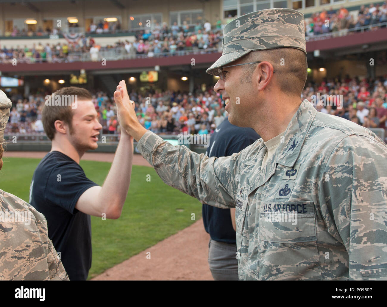 NASIC Airman recognized as Cincinnati Reds Hometown Hero