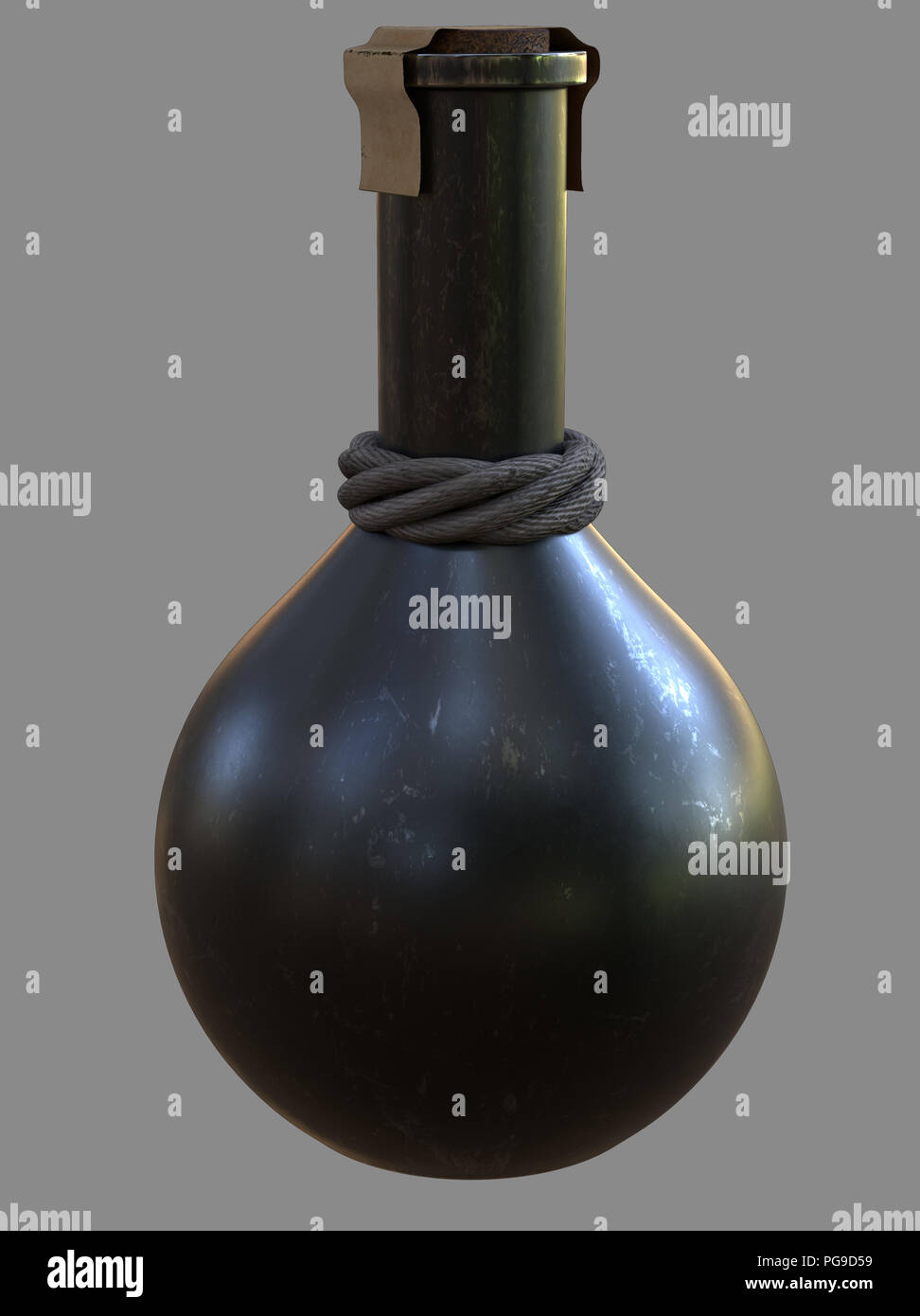 Alchemy Flask or Potion Bottle Stock Photo