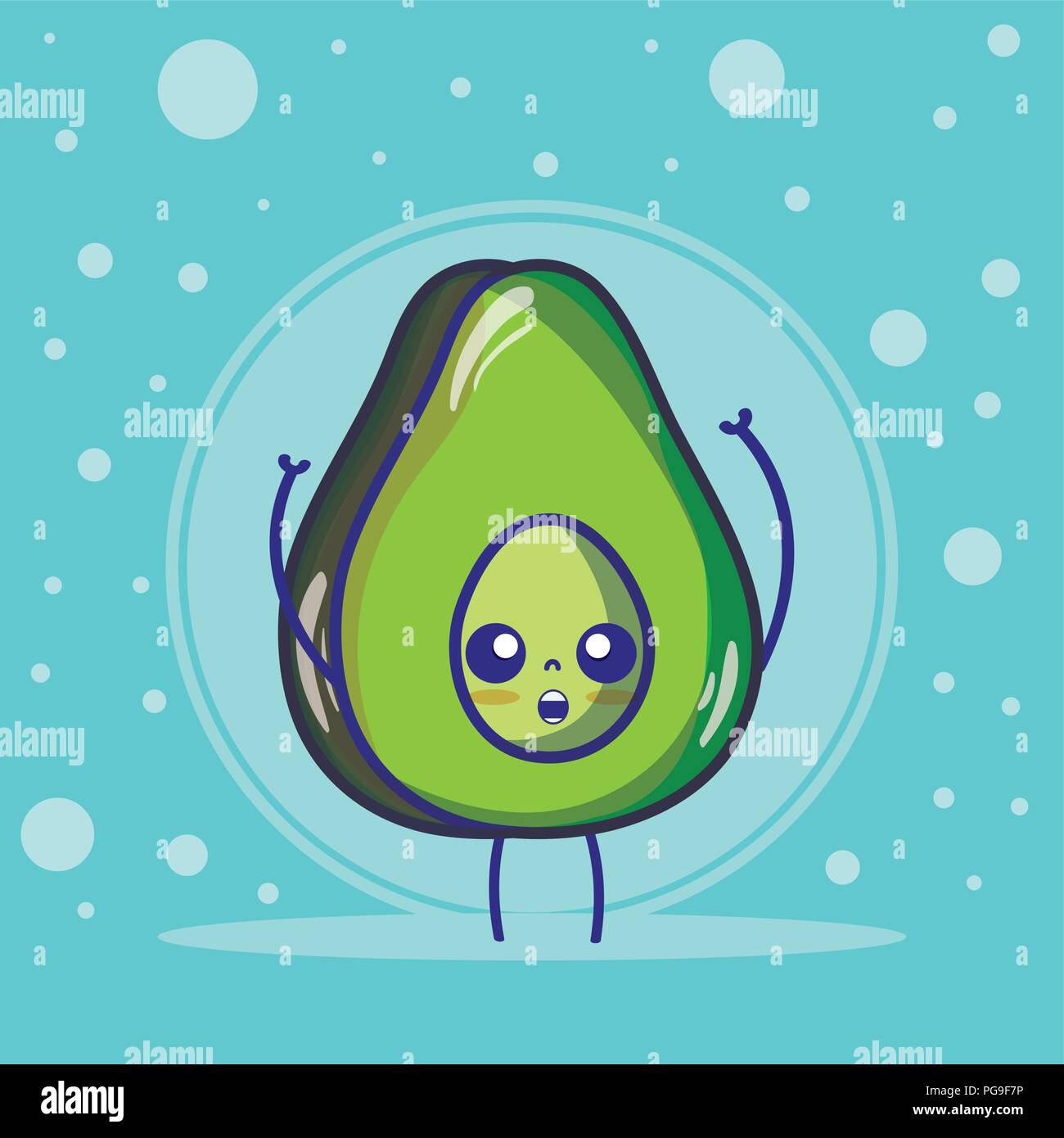 Avocado cute fruits cartoons Stock Vector Image & Art Alamy