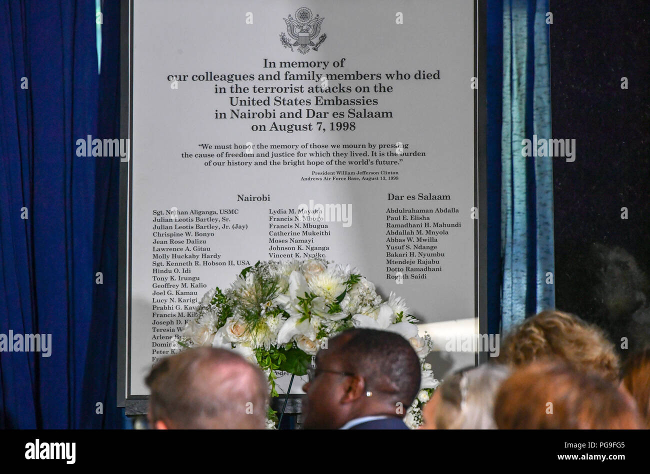 U.S. Department of State ceremony to commemorate the 20th anniversary