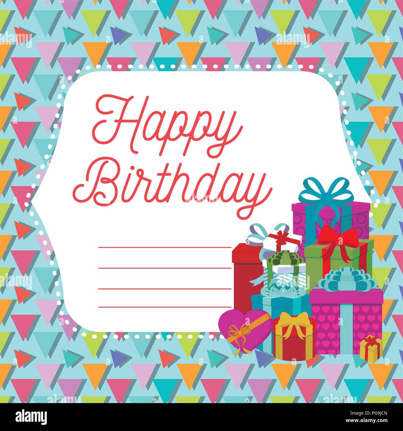 Happy birthday card Stock Vector Image & Art - Alamy