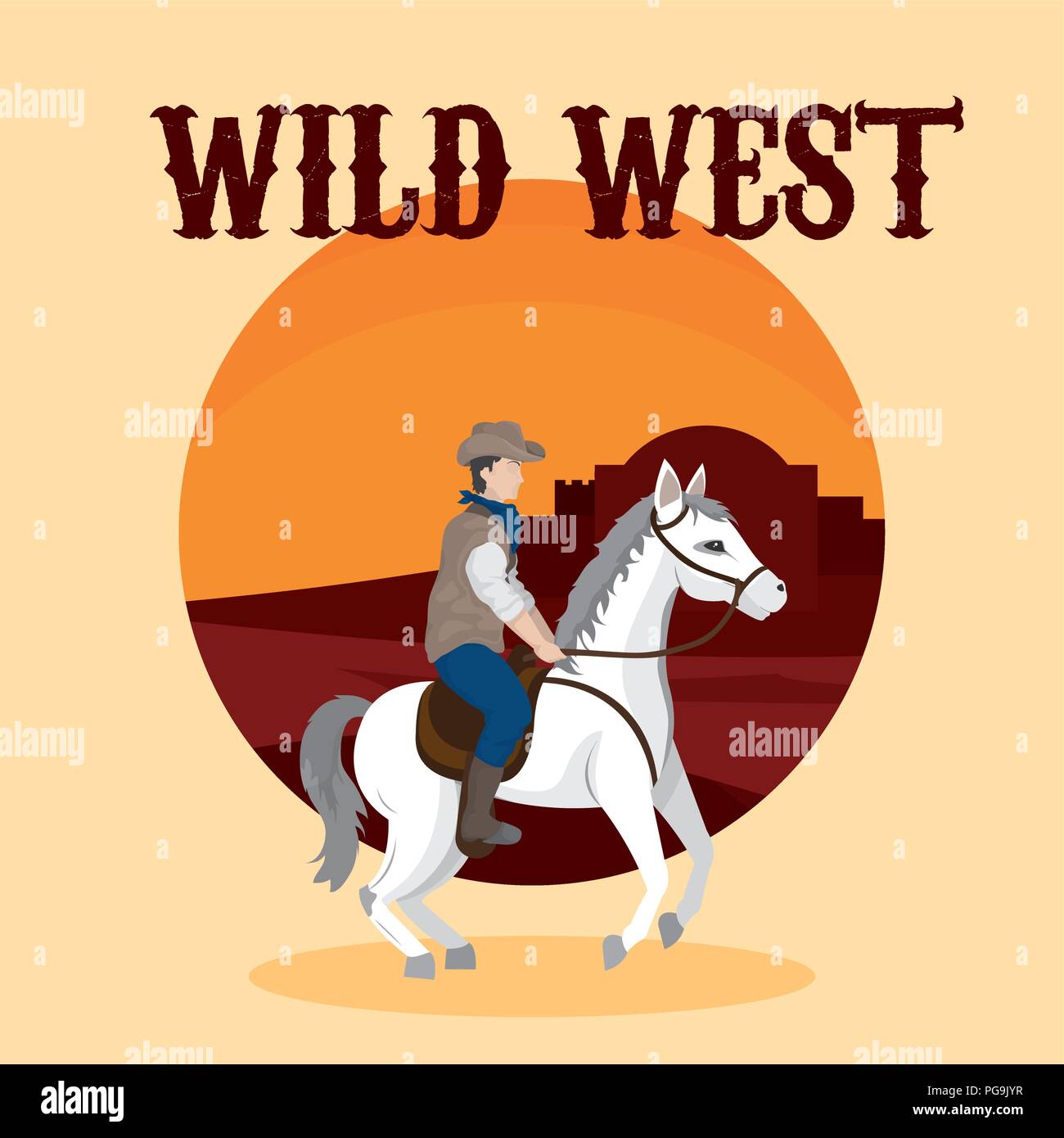 Wild west concept Stock Vector