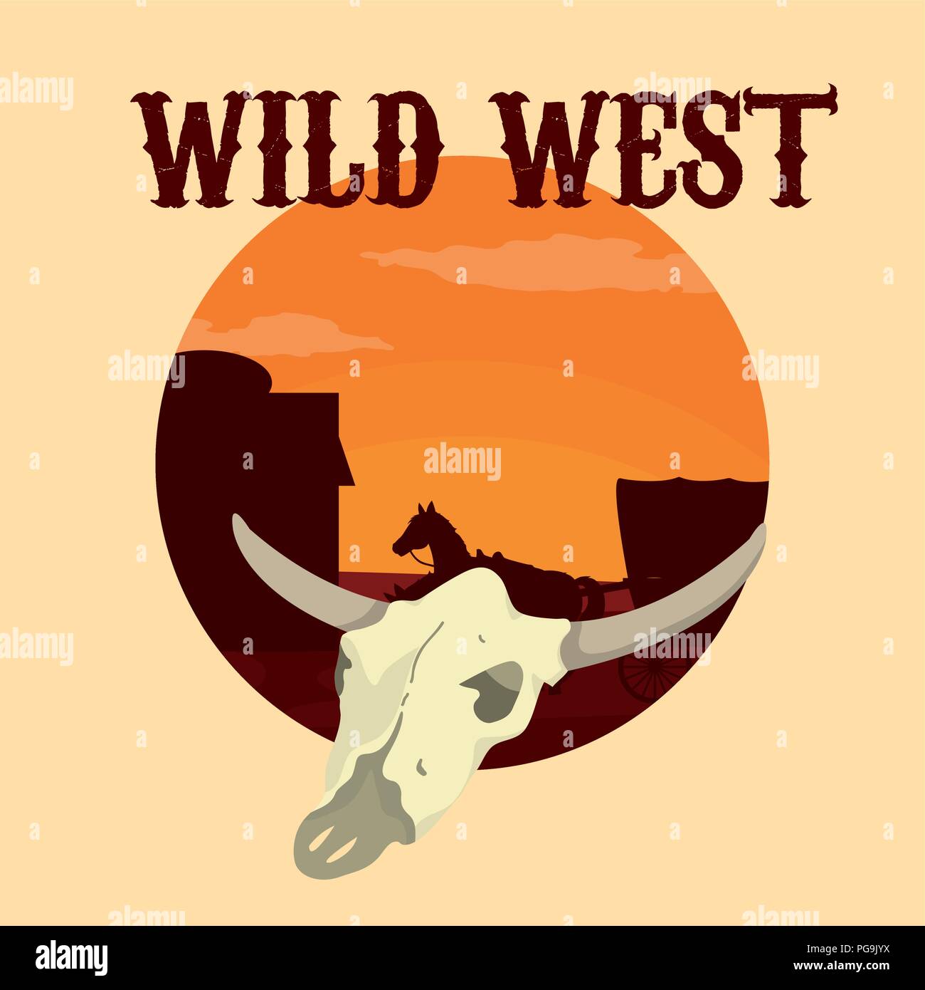 Wild west concept Stock Vector