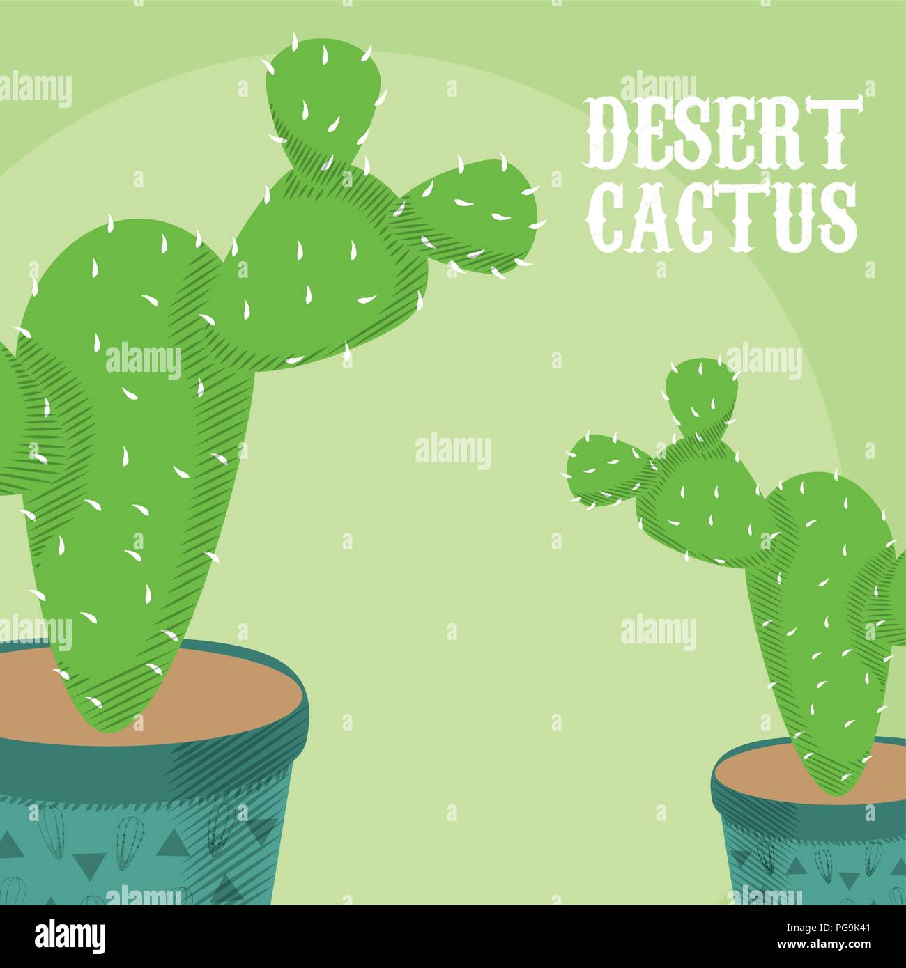 Desert cactus plant Stock Vector Image & Art - Alamy