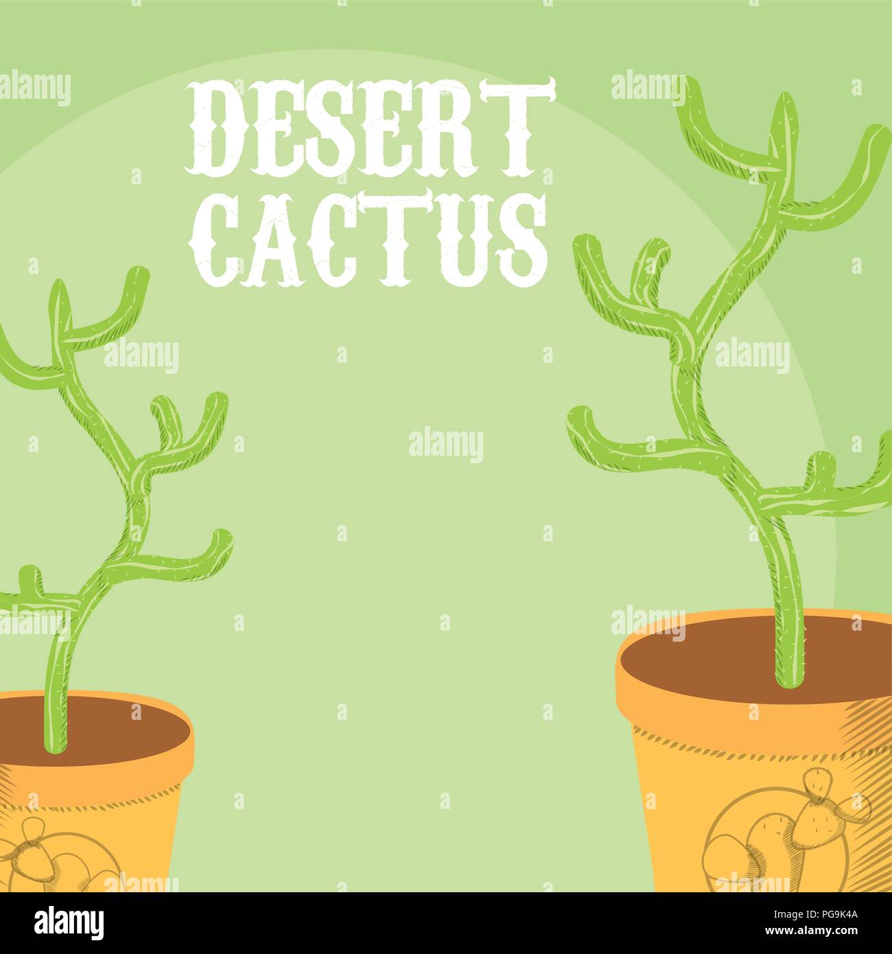Desert cactus plant Stock Vector Image & Art - Alamy