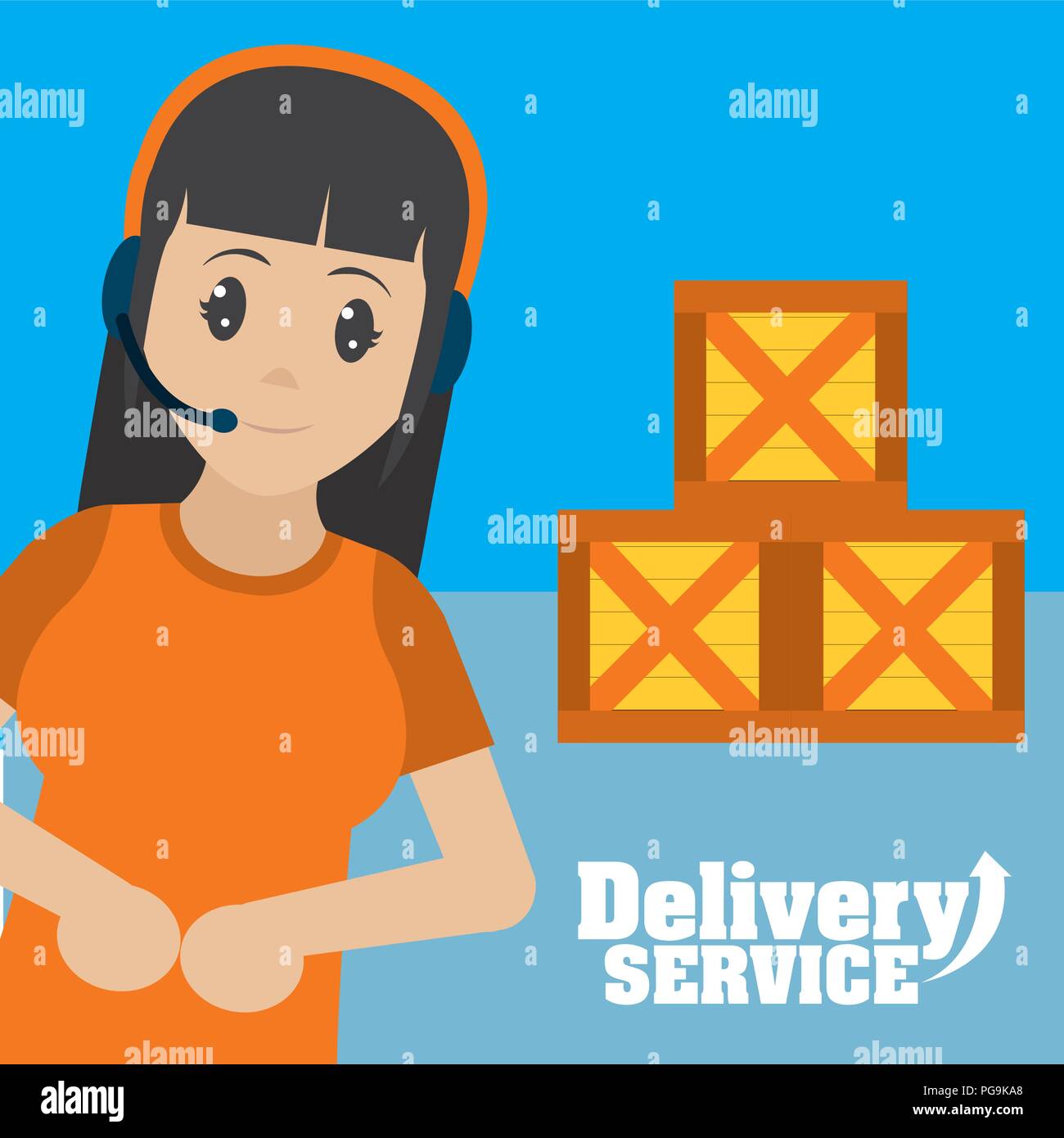 Delivery service concept Stock Vector