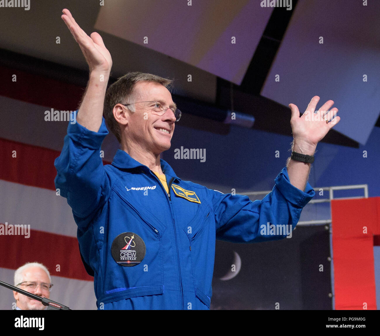 Boeing astronaut Chris Ferguson is seen during a NASA event where it ...