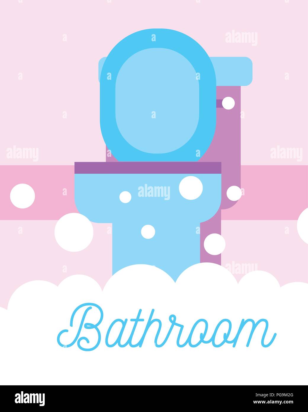 blue toilet bowl foam bubbles bathroom Stock Vector Image & Art Alamy