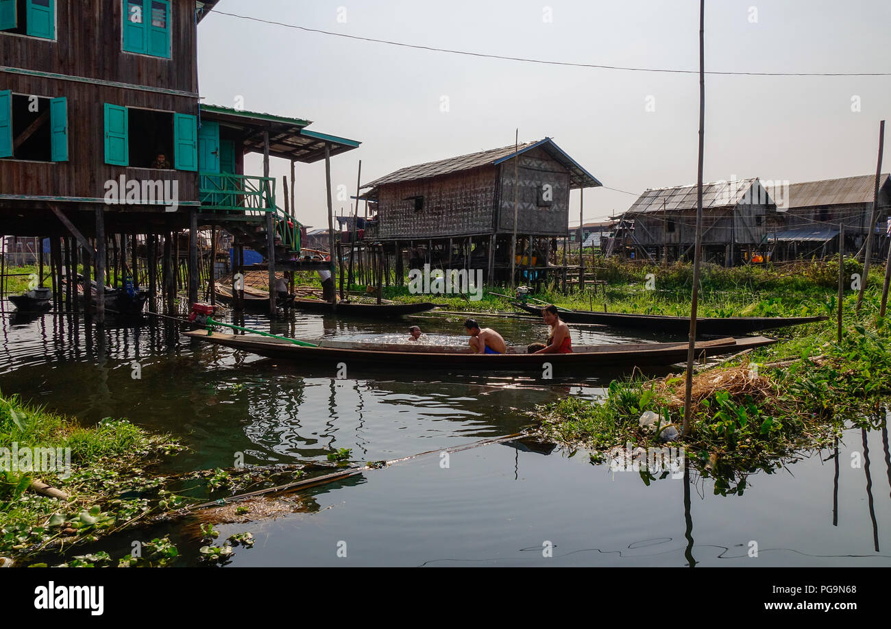 Street Inle Located In The Traditional Fishing District High Resolution Stock ...