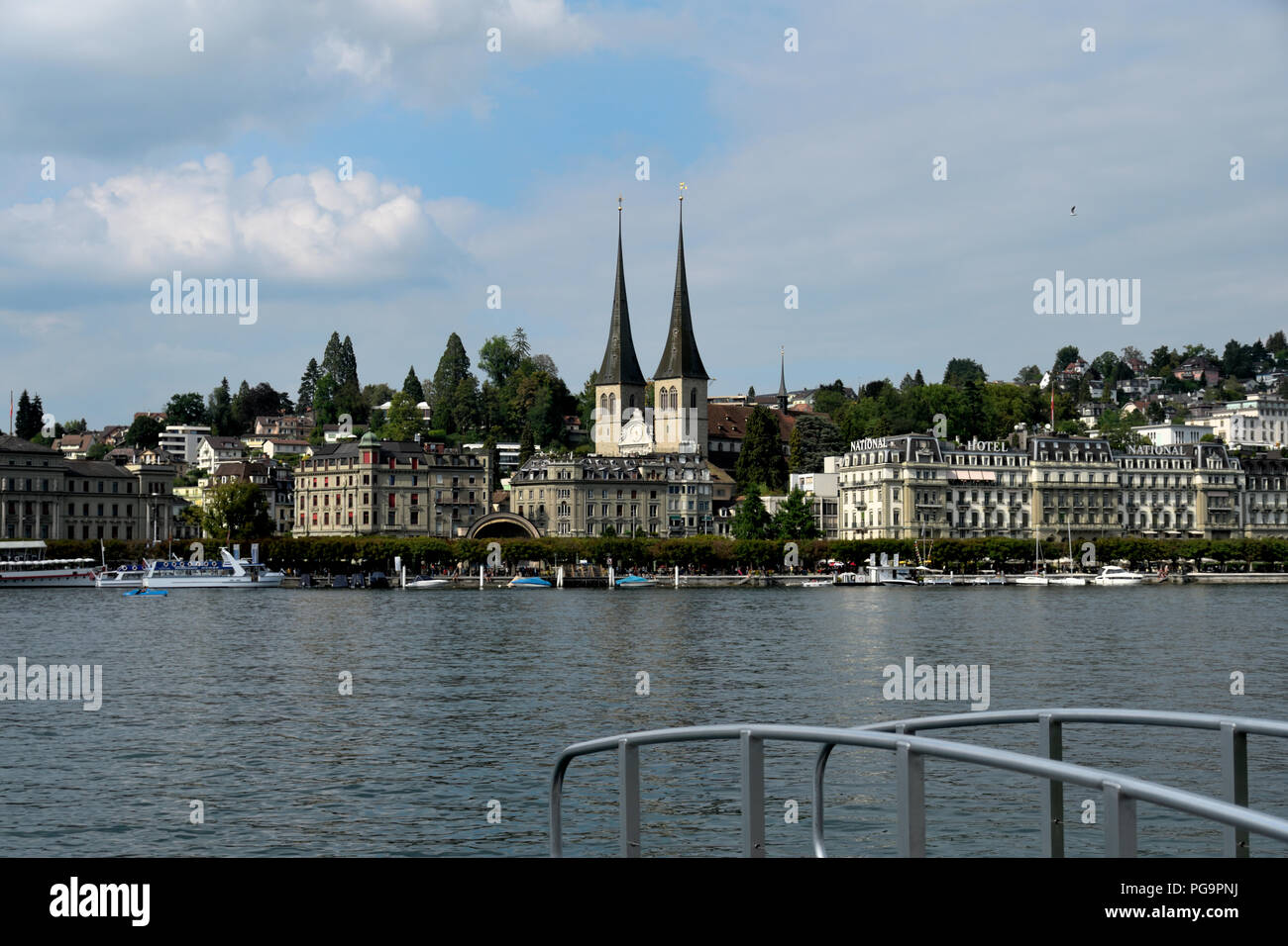 Veduta di Lucerna - View of Lucerne - Blick auf Luzern Stock Photo